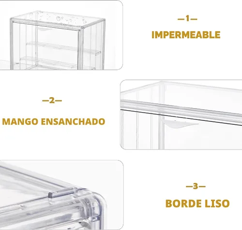 Miniatura 5 de LXLXXL Vitrina acrílica para coleccionables, 3 capas, ajustable, con puerta magnética, caja de exhibición transparente apilable para figuras