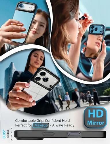 Miniatura 3 de VIROMO - Funda espejo irrompible para iPhone 11 con 2 protectores de pantalla, acrílico flexible no vidrio, a prueba de golpes, delgada, resistente