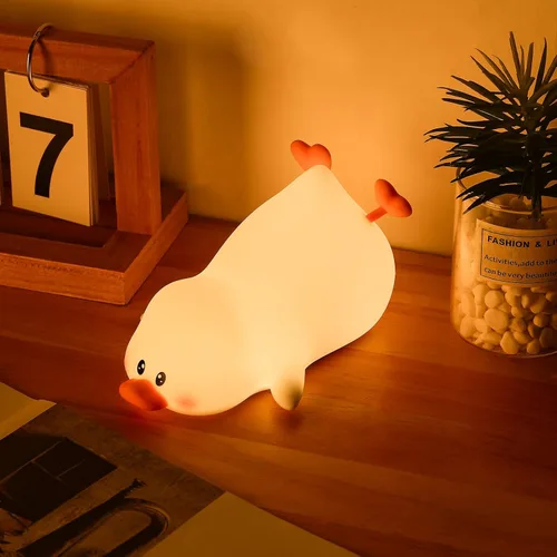 Miniatura 14 de ZKLiLi Luz nocturna para niños, linda lámpara de conejo, 16 colores+toque+luz nocturna de silicona para niños, luces nocturnas de conejo recargables