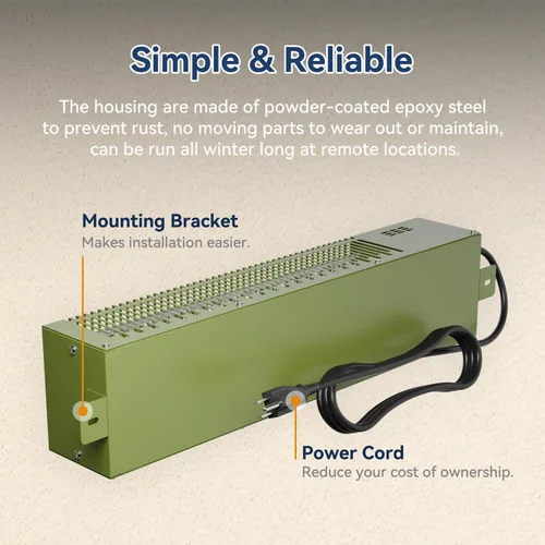 Miniatura 4 de Calentador utilitario con termostato integrado, bomba eléctrica de 600 W, calentador de casa de 120 V, calentador de convección multifunción HPA600