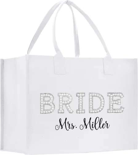 Miniatura 7 de VANESSA ROSELLA Bride Tote, Custom wedding gift, Personalized bridal bag