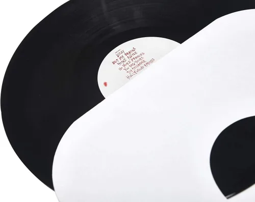 Miniatura 3 de BIG FUDGE Paquete de fundas para discos de vinilo, 50 fundas exteriores y 50 interiores transparentes y redondeadas sin ácido LP para discos de 12