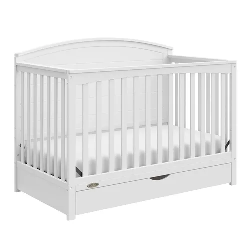 Miniatura 18 de Graco Bellwood - Cuna convertible 5 en 1 y cambiador con cajón (negro) - Certificado GREENGUARD Gold, cajón de almacenamiento de tamaño completo, se
