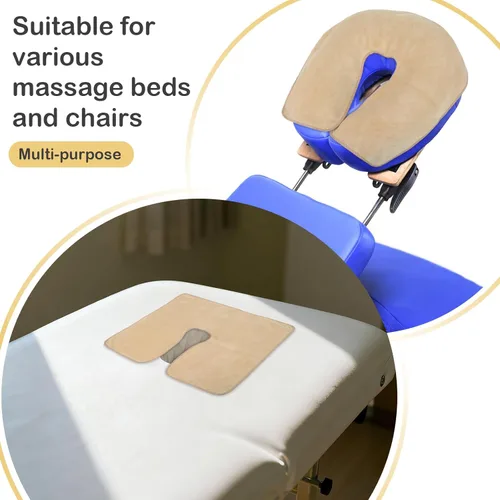 Miniatura 6 de SINLAND Fundas de microfibra para cuna facial, tamaño grande, suave y reutilizable, antiadherente, para reposacabezas de masaje, adecuada