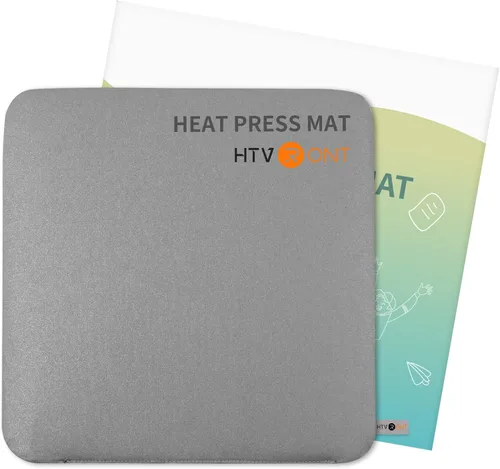 HTVRONT Alfombrilla de prensa térmica compatible con máquina de corte Cricut, almohadilla de prensa de calor de 11.5 x 11.5 pulgadas para
