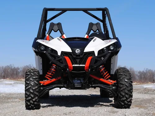 Miniatura 3 de SuperATV Brazos A delanteros de alta holgura para Can-Am Maverick DPS/XMR/XRS/MAX/Turbo (ver ajuste) - Negro