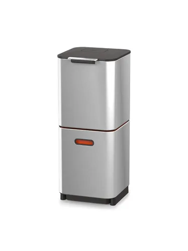 Miniatura 2 de Joseph Joseph Totem Compact - Contenedor de cocina para separación y reciclaje de residuos de 10.5 galones (40 litros) con filtro de olores y Acero