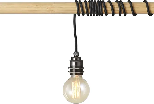 Miniatura 10 de BRIGHTTIA Lámpara colgante de latón enchufable – Enchufe portátil listo para colgar E26 con cable de 15 pies e interruptor en línea – Robusta