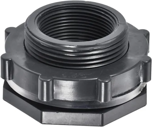 Miniatura 12 de M METERXITY Paquete de 2 accesorios de mamparo de PVC – Conector de tanque de agua de doble rosca, con junta de silicona, para acuarios