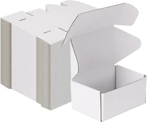 Miniatura 54 de MEBRUDY Cajas de envío de 4 x 4 x 2 pulgadas, paquete de 100 unidades, pequeñas cajas de cartón corrugado para enviar por correo, embalaje de Marrón