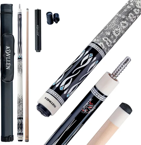 Miniatura 11 de KONLLEN Maple Pool Cue Stick – Low Deflection Performance Billiard Cue for Adults, Professional Play