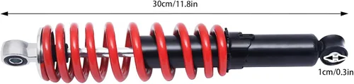 Miniatura 7 de Kit de montaje de basculante delantero de 13.386 in para Go Kart - Asamblea de brazo basculante superior/inferior y brazo de suspensión, negro+rojo