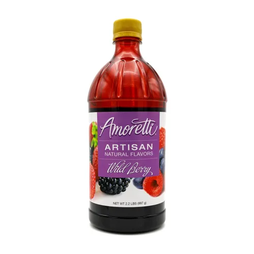 Miniatura 165 de Amoretti - Pasta natural de sabor artesanal de bayas silvestres, 8 onzas, perfecta para helados, bebidas, pasteles y más, sin conservantes, vegana