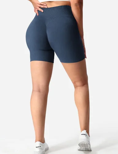 Miniatura 4 de YEOREO Women Seamless Scrunch Workout Shorts High Waisted Intensify Running Gym Yoga Workout