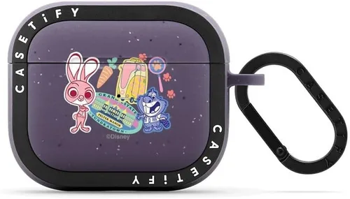 Miniatura 10 de CASETiFY AirPods Pro (1ª/2ª Gen) Estuche Bounce con Anillo [Colaboración Frozen] - Copo de Nieve de Anna - Taupe Mate
