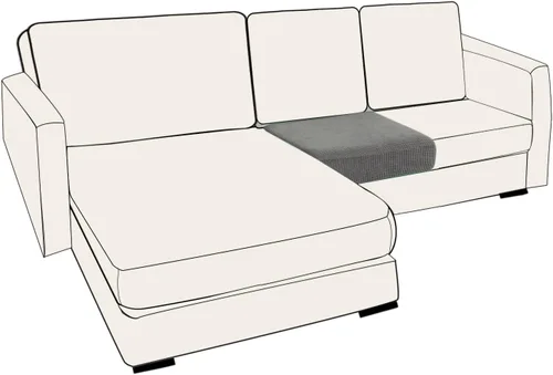 Miniatura 102 de UNBBRRL Fundas de cojín de asiento para sofá, elásticas, funda de cojín individual para sofá, fundas de cojín para sofá, fundas de héroe protegen