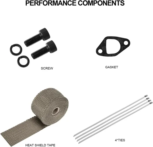 Miniatura 5 de Kit de tubo de cabecera de escape SOFO - para piezas de rendimiento Predator 212 para motor de 196cc 224cc 200cc GX160 GX200 6.5HP Coleman CT200u