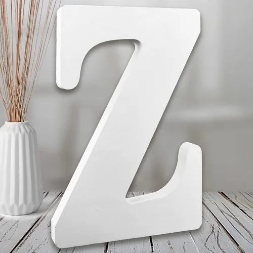 Miniatura 27 de AOCEAN MAGA Letras de madera blanca de 8 pulgadas, letras de madera sin terminar para pared, letras decorativas de pie en rodajas, decoración