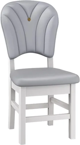 Miniatura 13 de Upholstered Leather Dining Room Chairs, Dining Chairs Set Kitchen Chair with Solid Wood Legs, Dining Room Side Chair for Bedroom, Vanity, Living