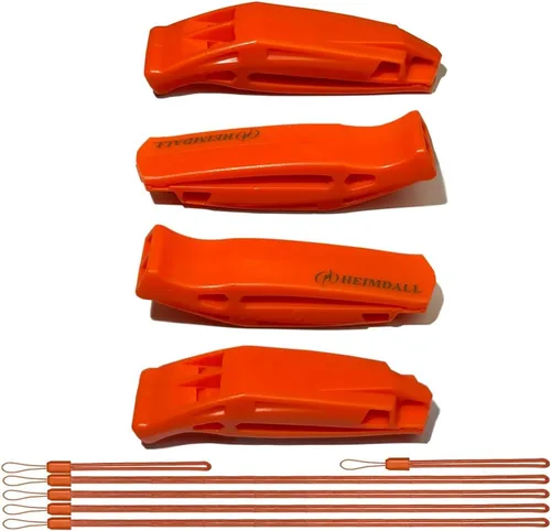 Miniatura 7 de HEIMDALL Silbato de Emergencia con Cordón para Seguridad en Navegación, Campamento, Montañismo, Caza, Señalización de Rescate de Supervivencia