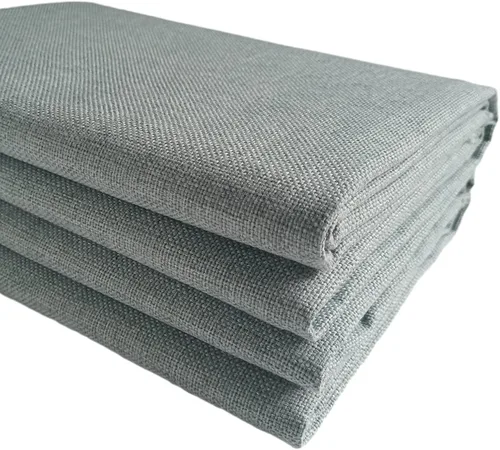 Miniatura 10 de TinaKim Tela de tapicería de lona, material de tela tipo lino sintético, para reparación de asientos de silla de sofá (beige 3, 2 yardas