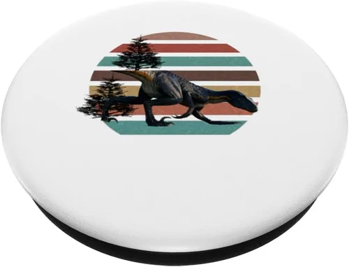 Miniatura 2 de Giganotosaurus Retro T rex prehistoric dinosaur Father's day PopSockets Swappable PopGrip