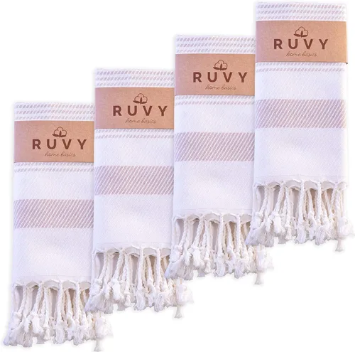 Miniatura 21 de Ruvy Home Basics - Juego de 2 toallas de mano turcas para baño, 18 x 40 pulgadas, algodón, toallas de mano decorativas para cocina, cocina, té, Negro