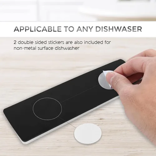 Miniatura 4 de Elegante imán para lavavajillas con texto en inglés "Clean Dirty", fácil de leer, fuerte magnético para decoración de cocina del hogar