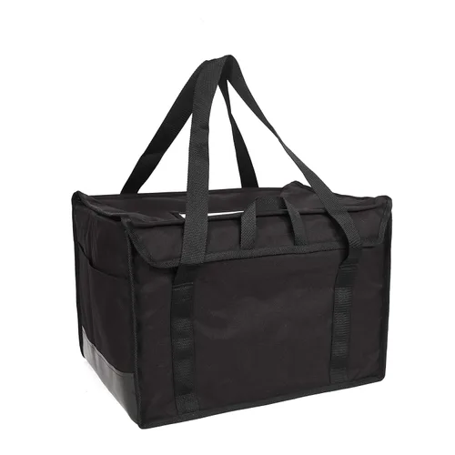HP142 Sistema de entrega de alimentos con calefacción, bolsa regular, 20 pulgadas de largo x 13 pulgadas de ancho x 13 pulgadas de alto, negro