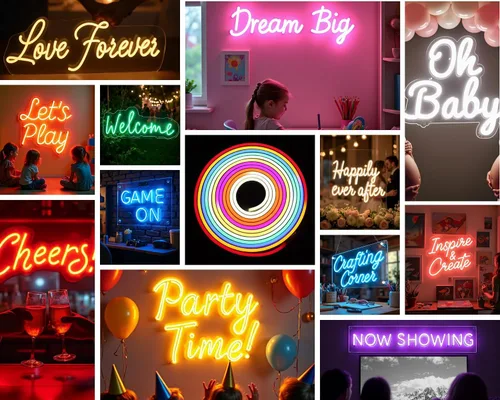 Miniatura 6 de ADVPRO Letreros LED de neón personalizados para baby shower, personalizables para fiestas de cumpleaños, letrero de luz de neón LED grande