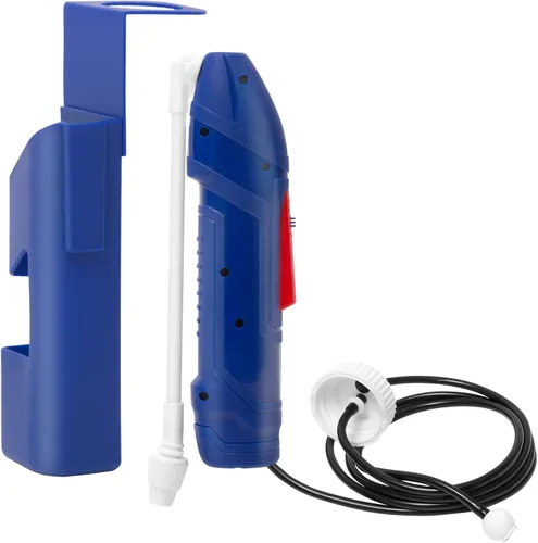 Pulverizador de batería con funda, pulverizador plegable multiusos que se fija fácilmente a la mayoría de jarras de galón para jardinería, césped y