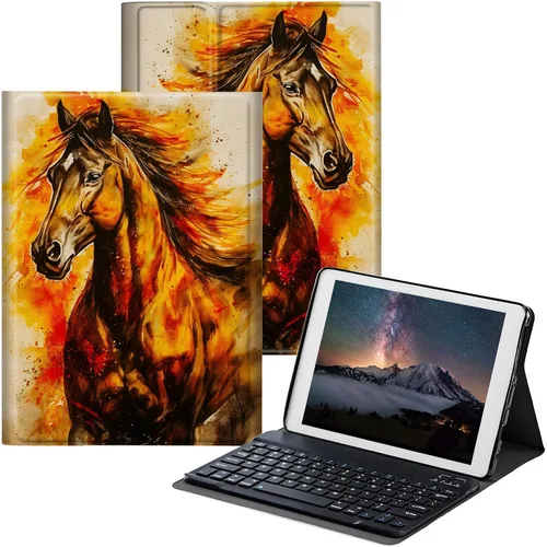 Miniatura 23 de Funda para Samsung Galaxy Tab S6 Lite 2022/2020 con teclado inalámbrico desmontable y soporte ajustable para proteger la tableta para Samsung Galaxy