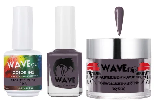 Miniatura 135 de WAVEGEL - Juego de gel de remojo, laca de uñas y polvo acrílico a juego - Colección Simplicity - #P109 Blizzard