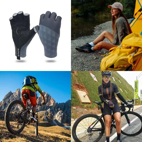 Miniatura 7 de JinMaYi - Guantes de ciclismo para bicicleta guantes de bicicleta de montaña antideslizantes amortiguadores acolchados transpirables guantes