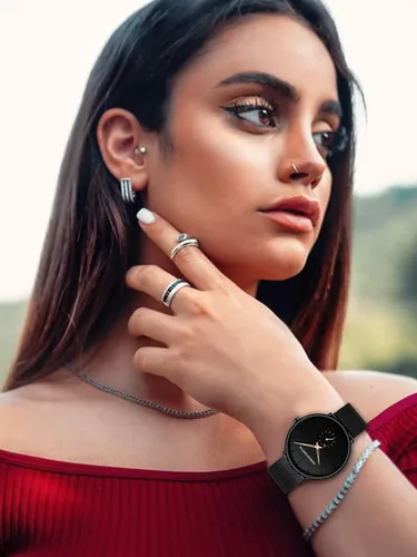 Miniatura 3 de Reloj de pulsera ultrafino negro para hombre, vestido impermeable de moda, correa de acero inoxidable
