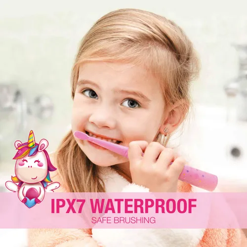Miniatura 6 de Vekkia - Cepillos de dientes eléctricos para niños Rosa