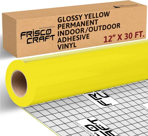 Miniatura 12 de Frisco Craft Rollo de vinilo permanente blanco mate, vinilo permanente para exteriores, resistente al agua y a la intemperie, con respaldo