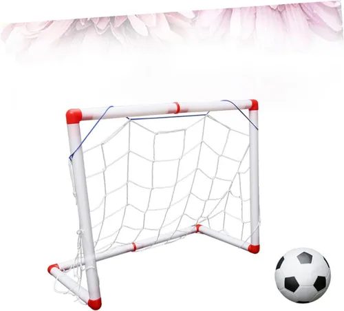 Miniatura 5 de Mini portería de fútbol con fútbol e inflador, red deportiva plegable para interiores para puerta de fútbol portátil resistente a la intemperie
