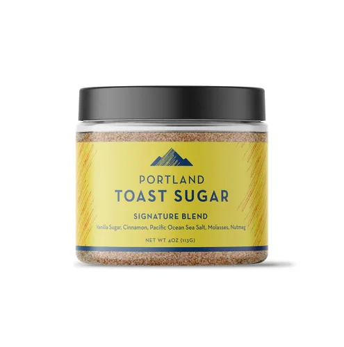 Portland Salt Co. Mezcla tostada de azúcar, especias con azúcar de vainilla, canela y sal marina – Condimento multiusos exclusivo, para desayuno o