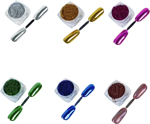 Miniatura 9 de Polvo de uñas cromado camaleón, tabletas ópticas de camaleón, polvo de uñas cromado de unicornio para resina epoxi, hacer vasos, proyectos