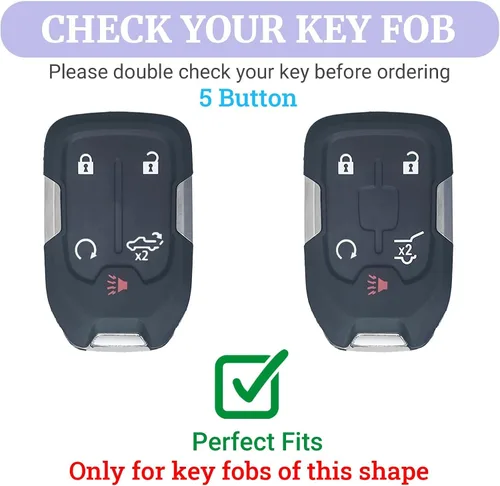 Miniatura 2 de Joouheax Key Fob Cover for Chevy Suburban Tahoe GMC Sierra Yukon Acadia Terrain 2016-2025 Accessories
