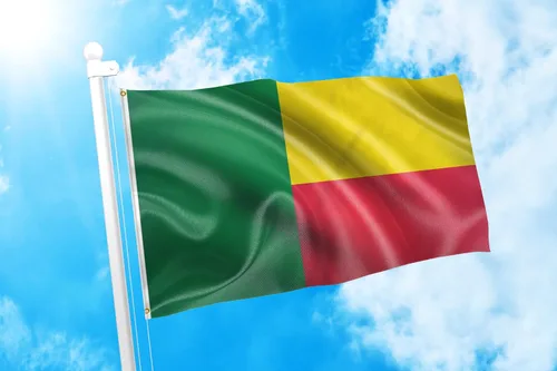 Miniatura 2 de DMSE - Bandera nacional beninesa beninesa de la República de África Occidental, 2 x 3 pies, 100 % poliéster, 100 % poliéster, resistente a los rayos
