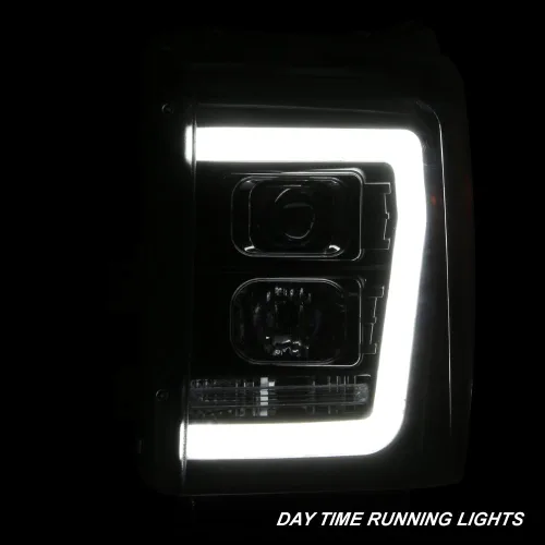 Miniatura 7 de AKKON - Para Ford F250 F350 F450 F550 Superduty 2011-2016, faros LED de tubo negro proyector, juego de pilotos conductor+pasajero