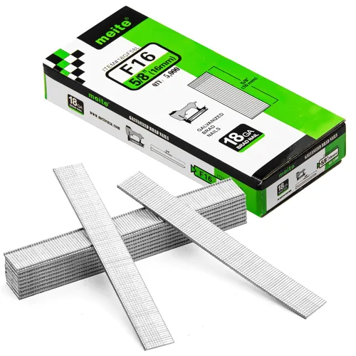 Miniatura 24 de meite F19 Brad Nilas, Clavo galvanizado calibre 18 de 3/4 pulgadas para pistola de clavo neumática eléctrica (12 cajas)