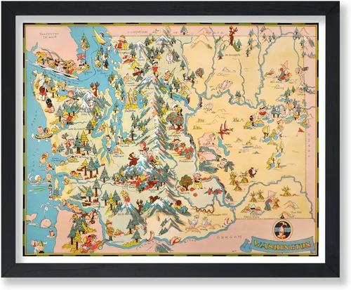 Miniatura 27 de Poster Master Póster retro de viaje con mapa monumental vintage de Florencia, arte italiano, gran regalo para hombres, mujeres, amantes