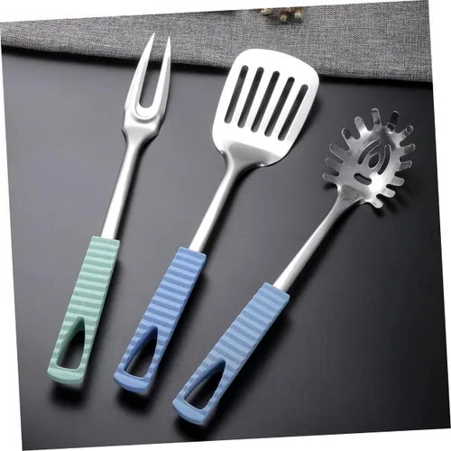 Miniatura 4 de Utensilios de cocina de acero inoxidable Set de utensilios de cocina con fácil almacenamiento colgante Color aleatorio