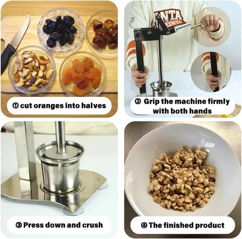 Miniatura 3 de Exprimidor manual de limón y frutas de acero inoxidable resistente, prensador de cítricos rápido y eficiente para uso en cocina