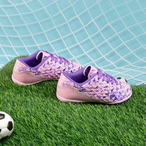 Miniatura 5 de DREAM PAIRS Zapatos de fútbol de interior con cordones para niños y niñas, para niños pequeños y grandes