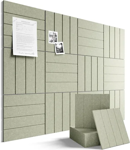 Miniatura 83 de Tablero de anuncios de fieltro grande de 36 x 24 pulgadas, alternativa al tablero de corcho – Paquete de 6 con 40 pestañas adhesivas extraíbles