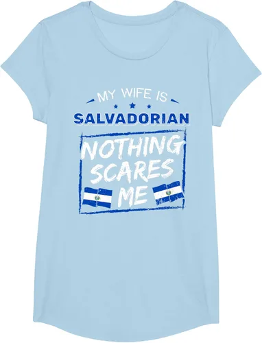 Miniatura 23 de Camiseta con la bandera de raíces salvadoreñas de El Salvador My Wife Is Salvadoran Roots, Negro